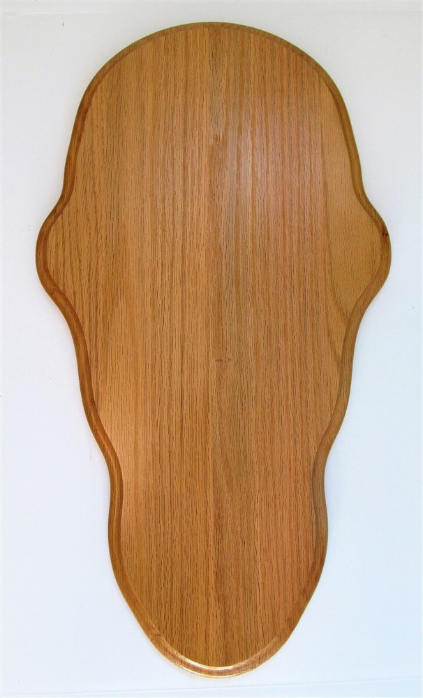 Medium Oak ELK European Skull Mount Wall Plaque