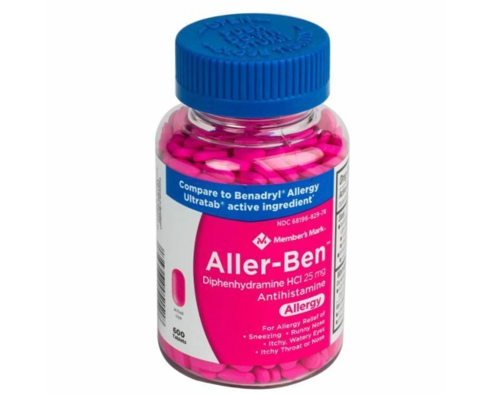 Member's Mark Aller-Ben 25mg 600 tab's