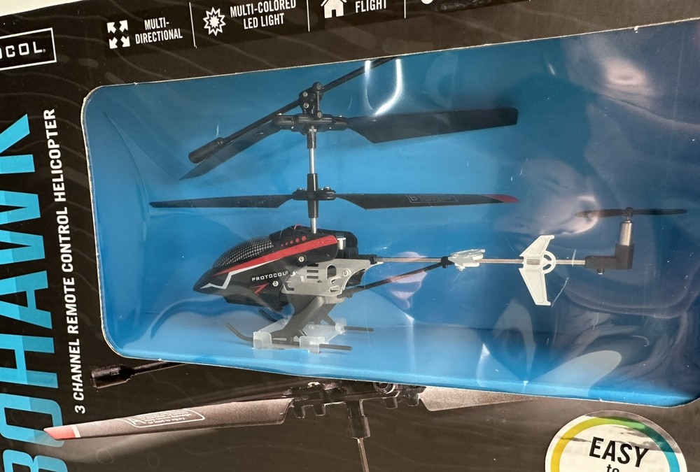 Protocol Turbohawk Helicopter 3 Chanel Remote Control Black And Red