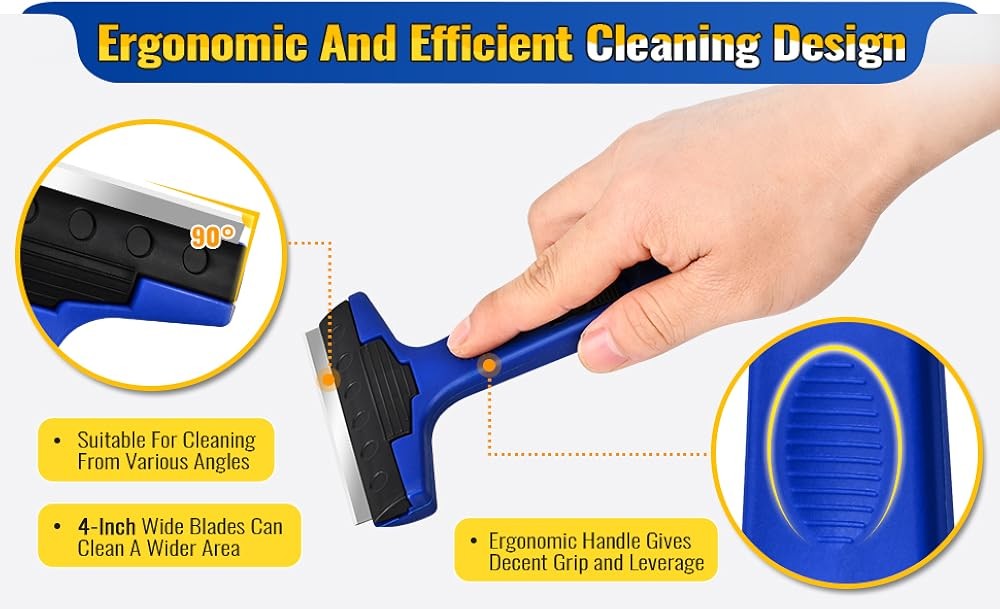 Blade Scraper, Scraper Tool Extra Replacement Metal Blades,