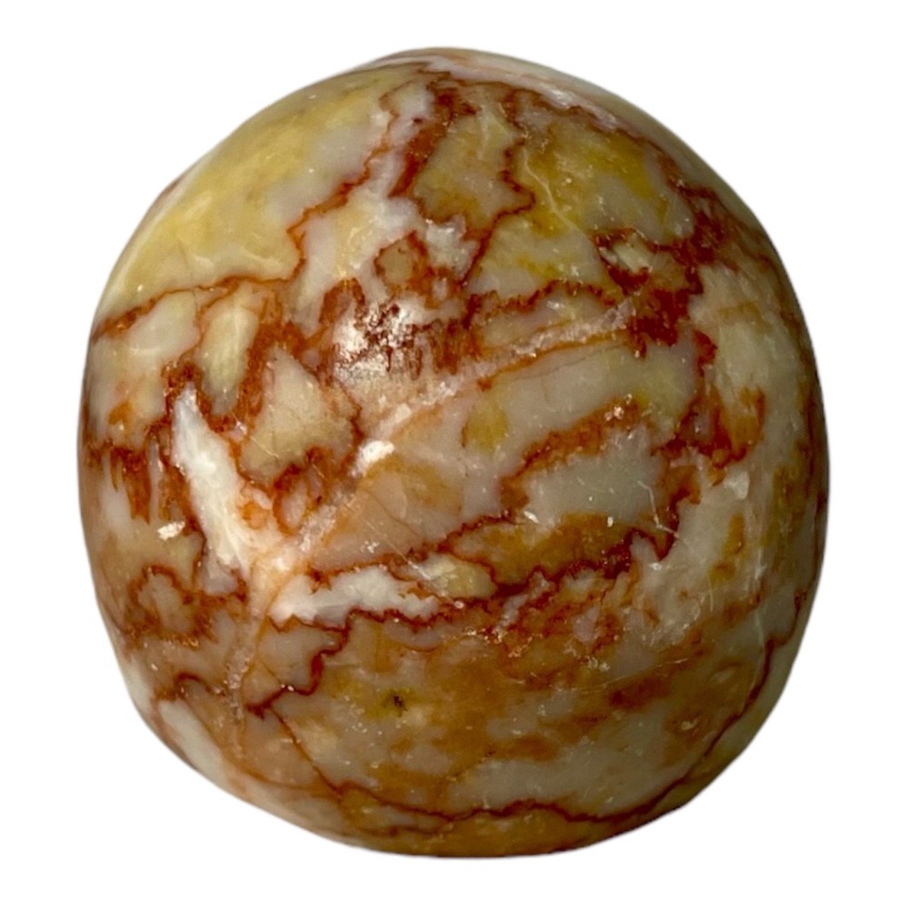 Red Network Vein Jasper Small Skull