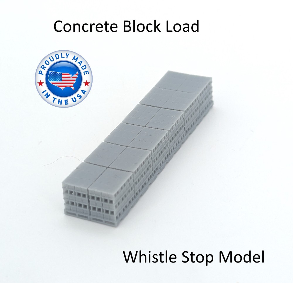 N Scale Concrete Block Car Load