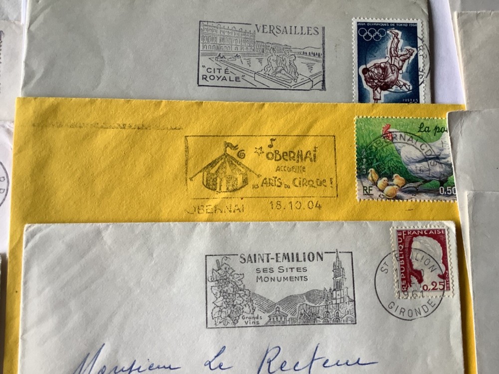 France Slogan cancelled covers 48 items Ref A1889