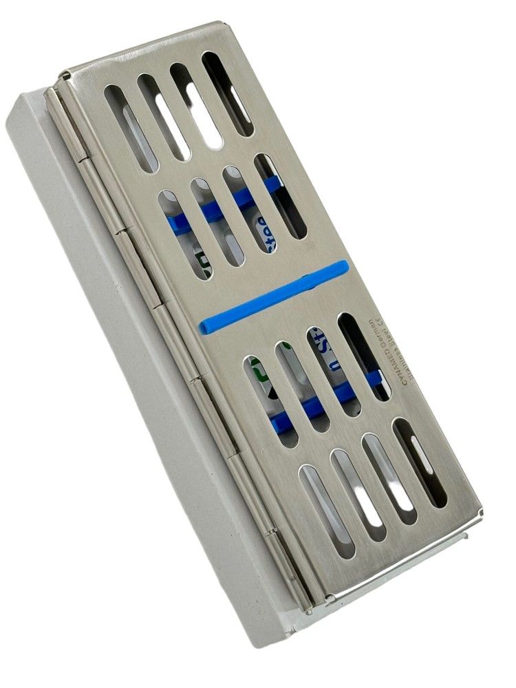 3 Piece-Sterilization Cassette For 5 Instruments Veterinary, Lab, Surgical Tools