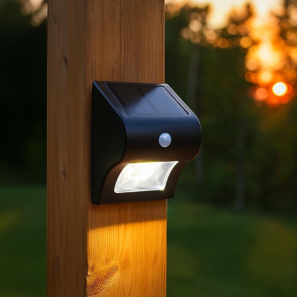 Classy Caps SL133 Solar Motion Sensor Deck & Wall Light, White