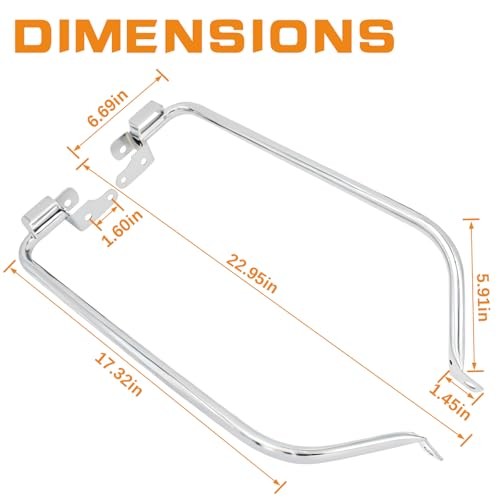 Chrome Saddlebags Support Bracket for Chrome Saddlebag Support Bracket 14-24