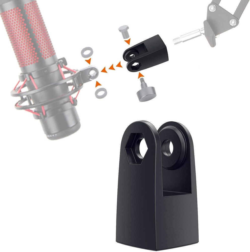 Easy Install 3/8" Boom Arm Adapter for HyperX QuadCast - Lightweight Design