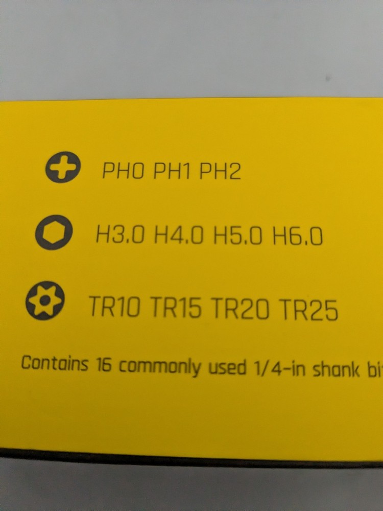 Fantik Cordless Screwdriver W/ Bits And Case Black