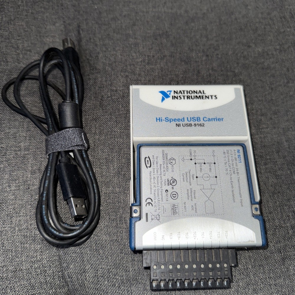 National Instruments USB-9211 Temperature Input Module  WITH  USB-9162