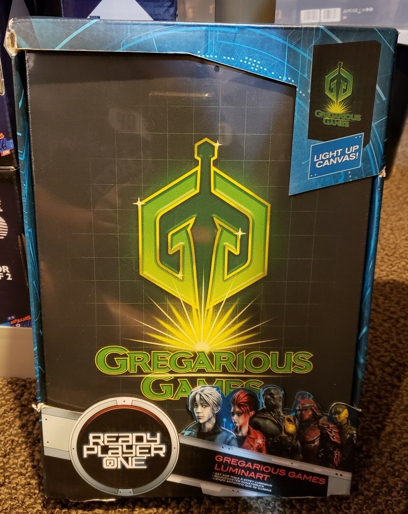 Ready Player One Light Up Canvas Boxed NEW, *DB