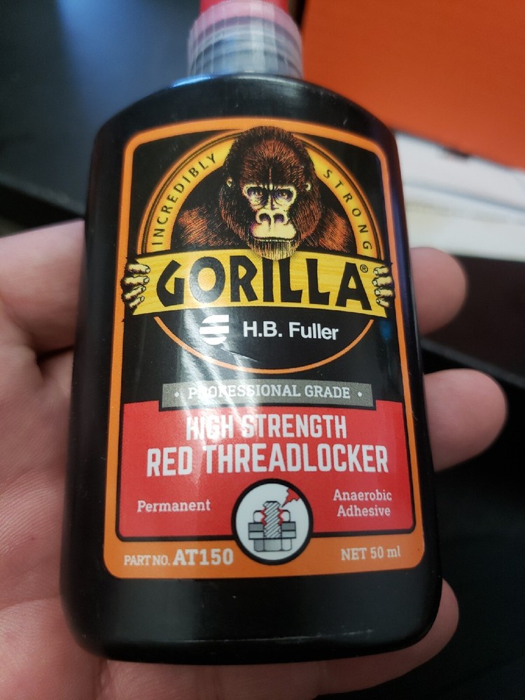 Gorilla Pro® AT150 High Strength Red Threadlocker 50ml bottle