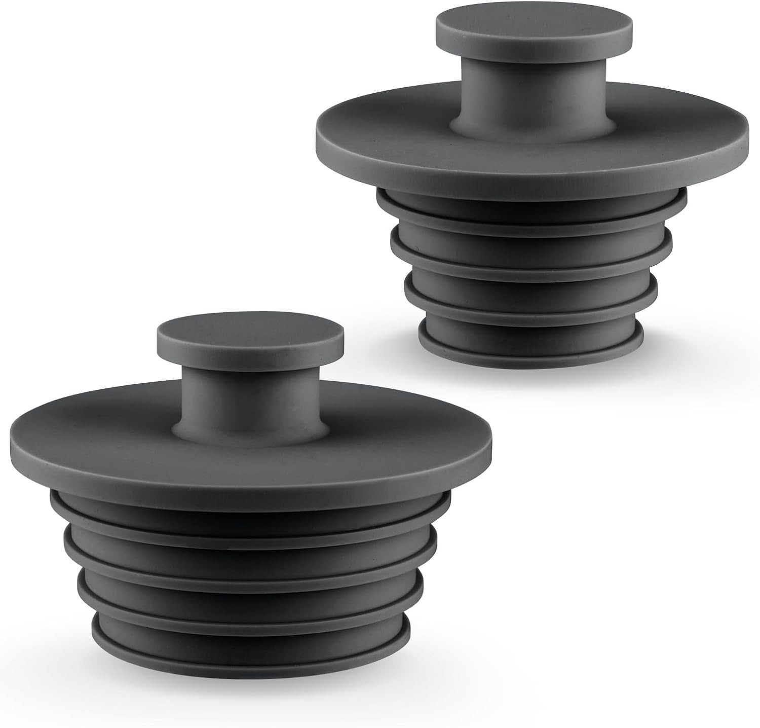 Bathtub Stopper 2Pcs Sink Stopper Tub Plug Bathroom Shower Drain Plug Silicone B