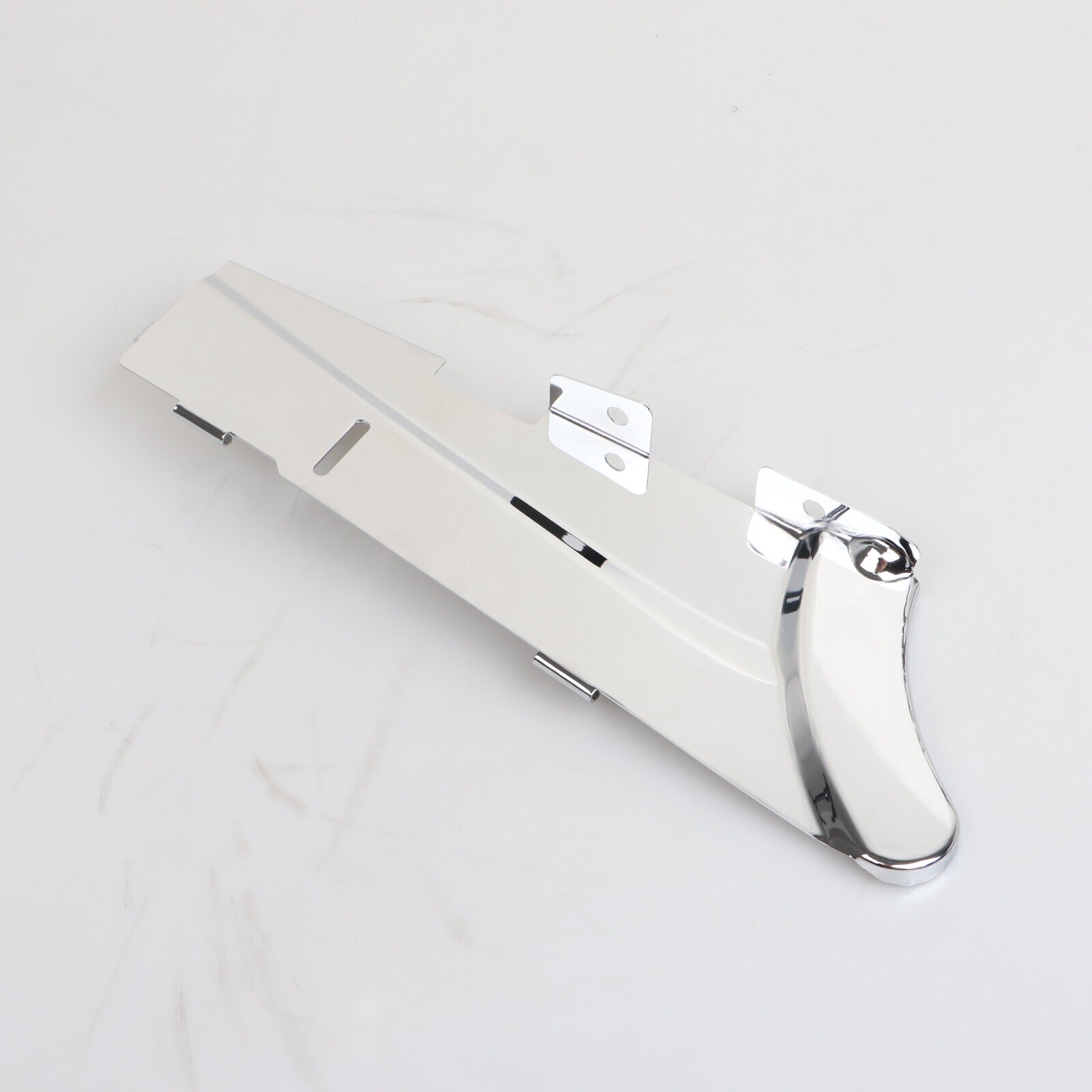 Chrome Lower Belt Guard Cover Fit For Harley Dyna Wide Super Glide EFI FXDI FXDC