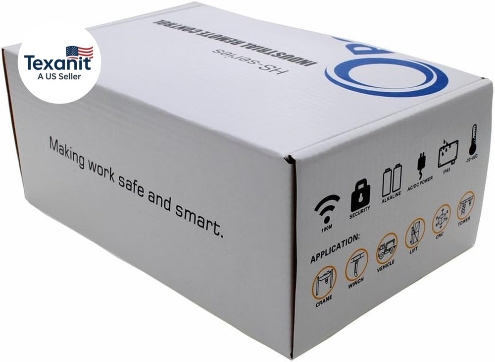 4 Key Crane Industrial Remote Control Wireless Transmitter Push Button Switch (A