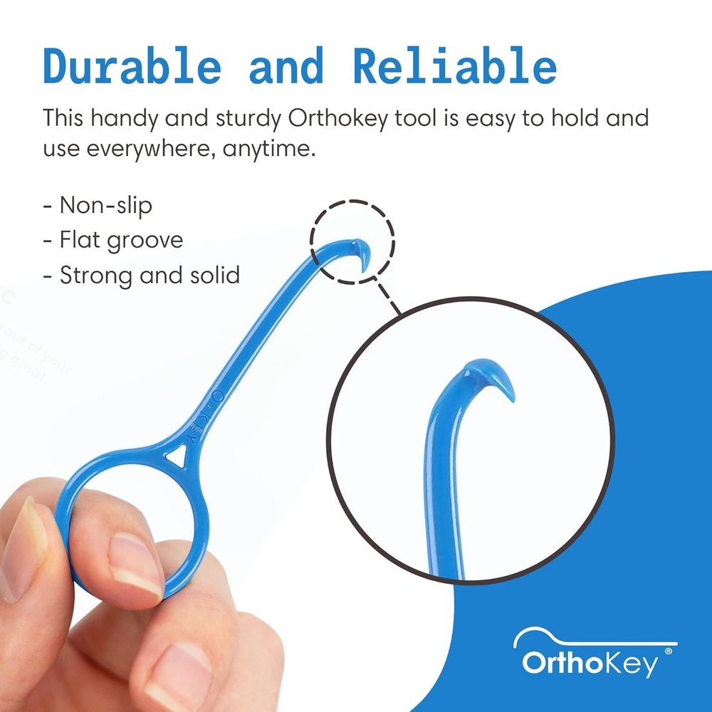 Compact Blue Aligner Remover - Nail-Friendly & Hygienic Retainer Tool - 1-Pack