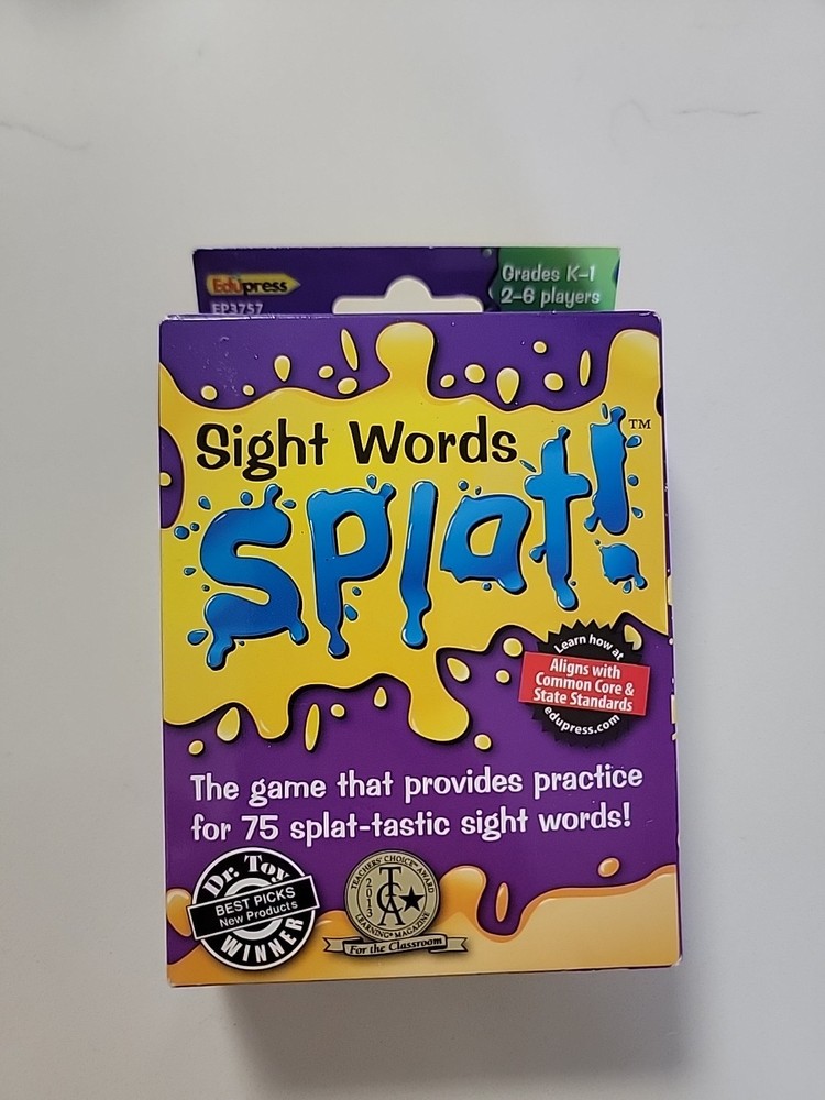 SPLAT! Sight Words Grades K-1, 2-6 playeers