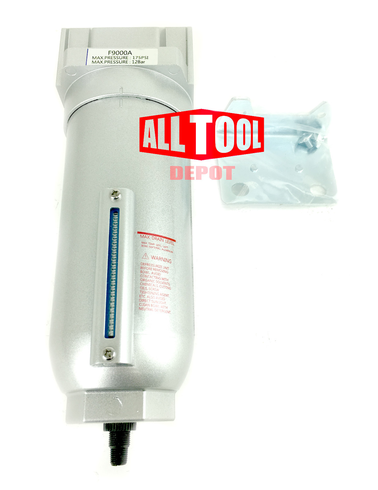 3/4" Inline Air Compressor Water Moisture Filter Trap Separator w/ Auto Drain