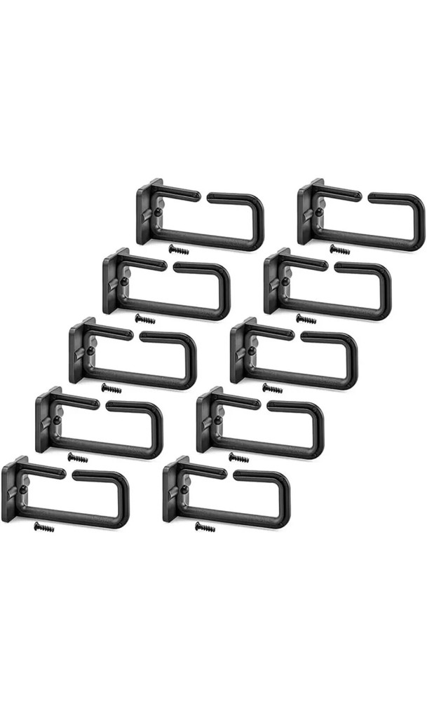 NavePoint Network Rack Toolless Cable Management Ring, Cable Hook, Pack of 12