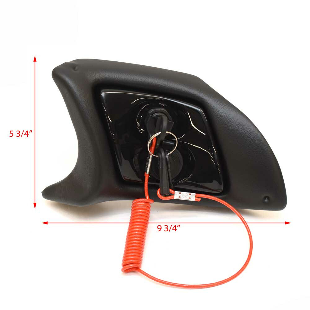 Ranger Boat Ignition Switch Panel 49253 | w/ Kill Switch Lanyard Black