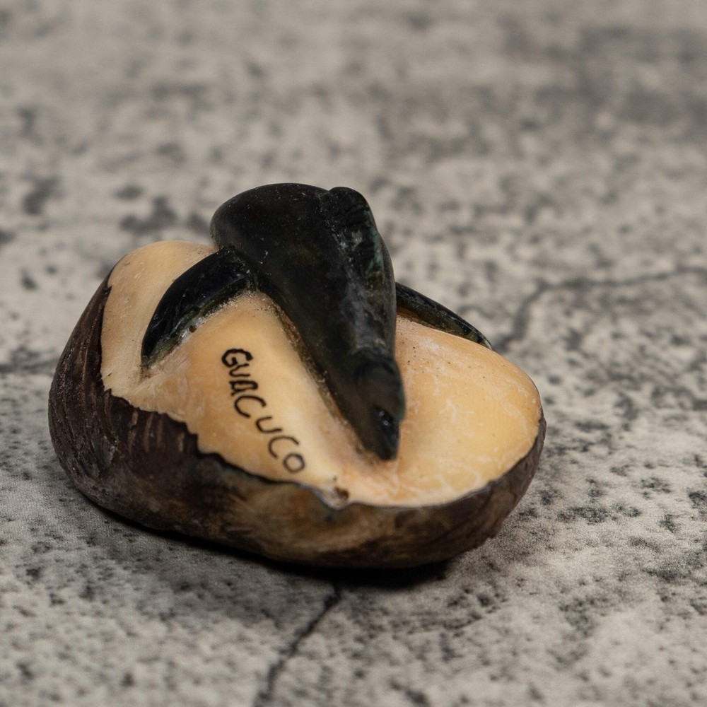 Black Dolphin Tagua Carving