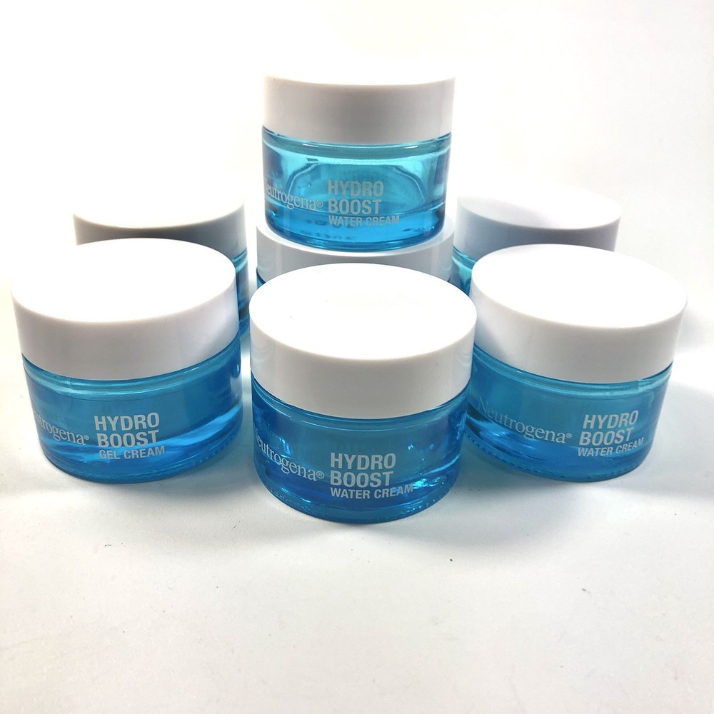 Neutrogena Boost EMPTY 1.7oz Glass Jars Used