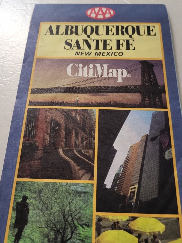 AAA Albuquerque and Santa Fe New Mexico Map