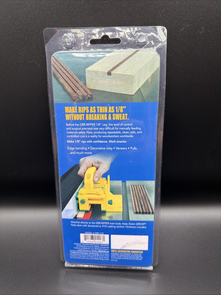 GRR-RIPPER 1/8" Leg Table Saw Accessory by MICROJIG, Original Version - GRP-11G