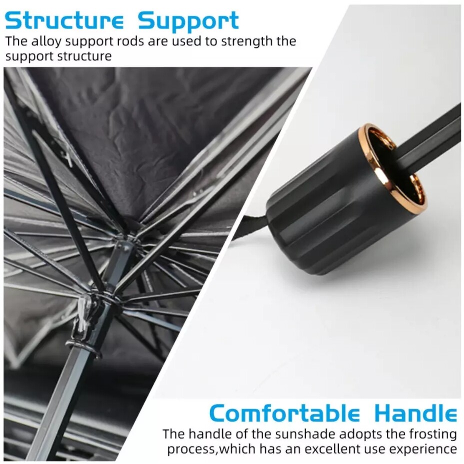 Foldable Car Windshield Sunshade Front Window Cover Visor Sun Shade Umbrella 1pc
