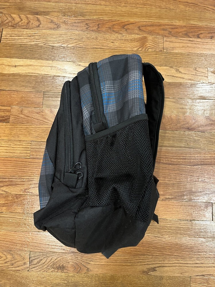 Adidas Load Spring Plaid Backpack Book Bag Laptop CPU Storage Pockets