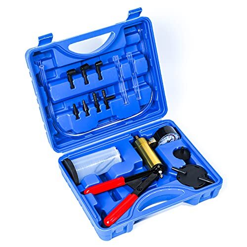 Handheld Vacuum Pump Brake Bleeder Kit for Motorcycle 16pc System Bleeding Tools