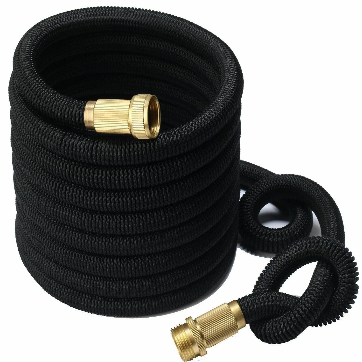 Expanding Expandable Flexible Garden Water Hose w Spray Nozzle 100ft