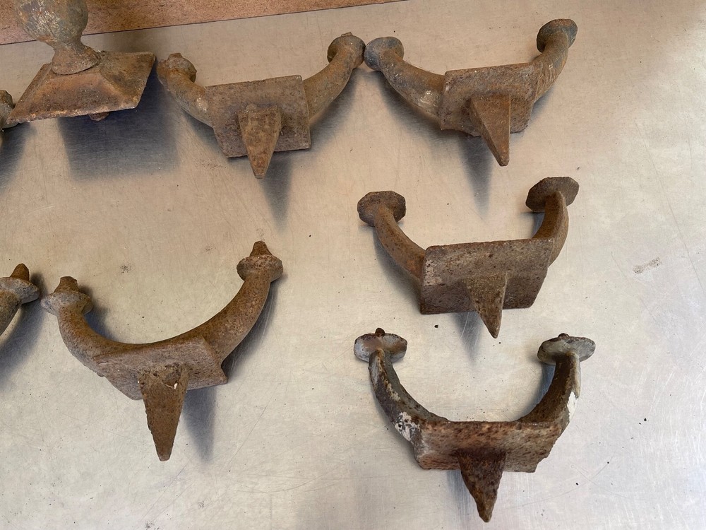 Antique Blacksmith Smith Forge Stake Dog & Clamp Forming Tool