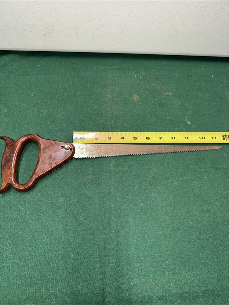 Vintage Hand Saw Ornate Bakelite Handle