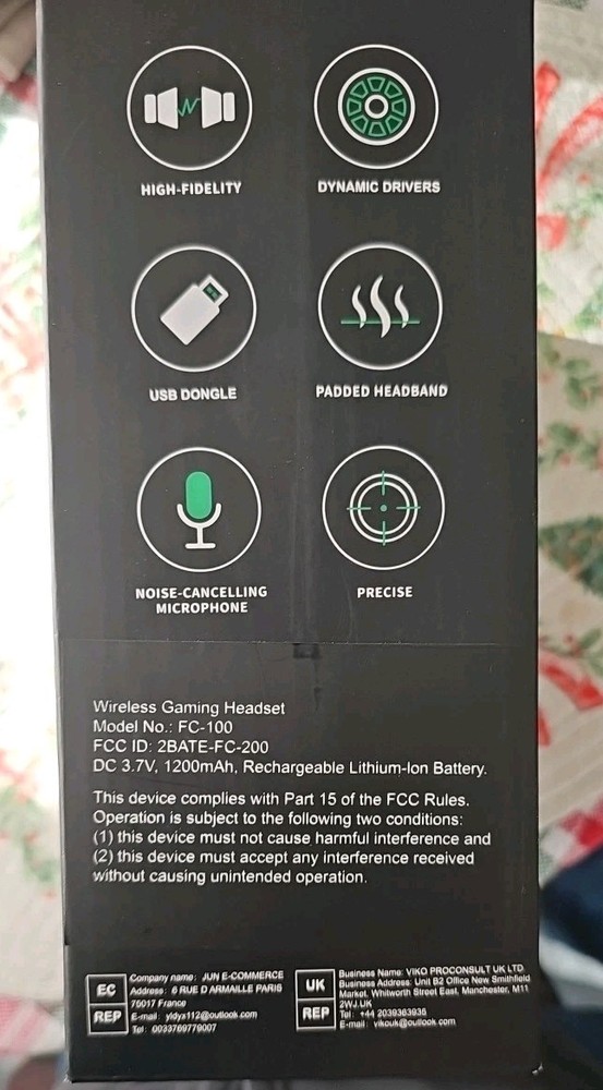 Fachixy FC100 Wireless Gaming Headset