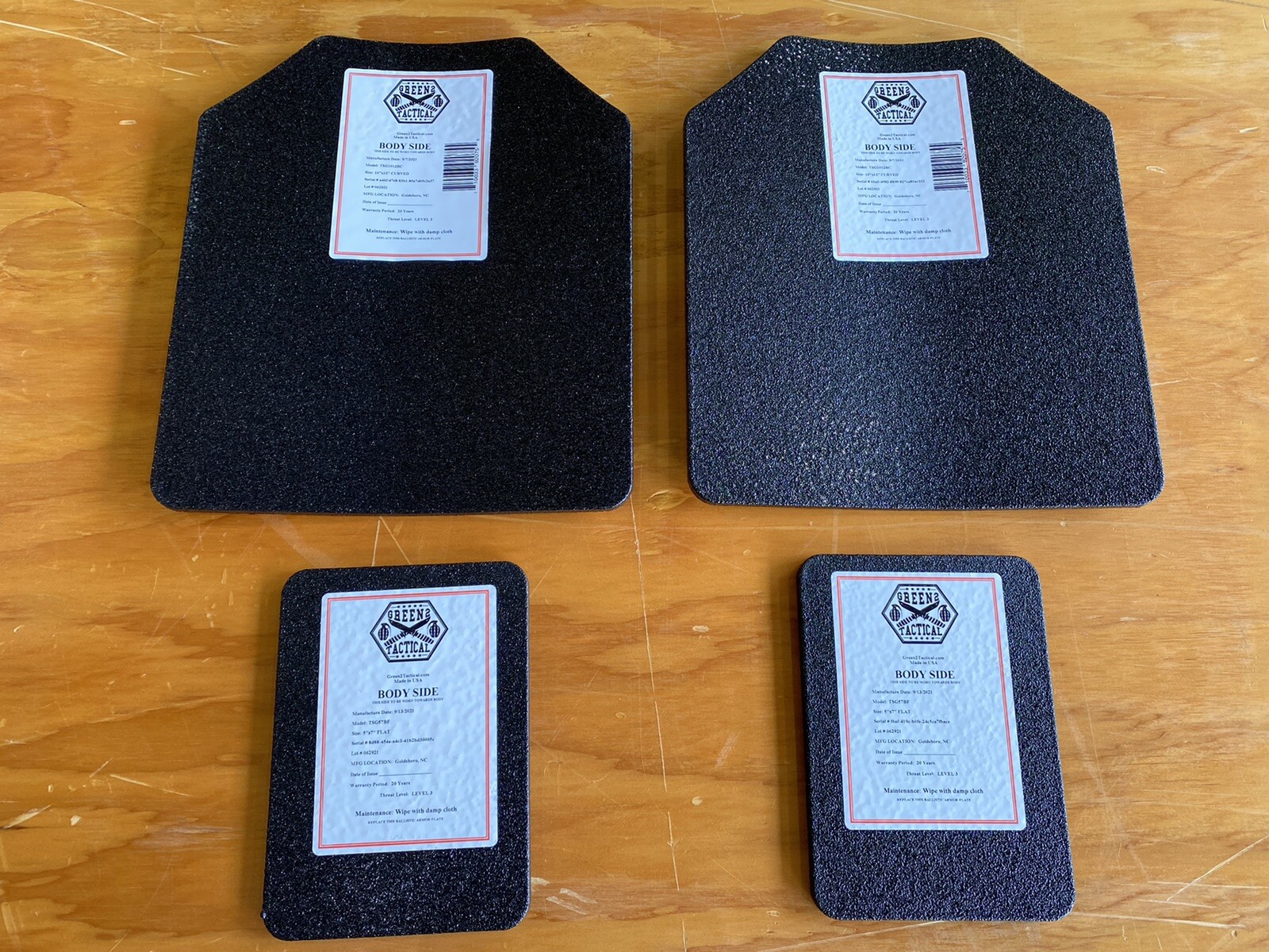 Coyote Tan FDE Tactical Vest Plate Carrier W/ Plates- 2 10x12 Front/back &Sides