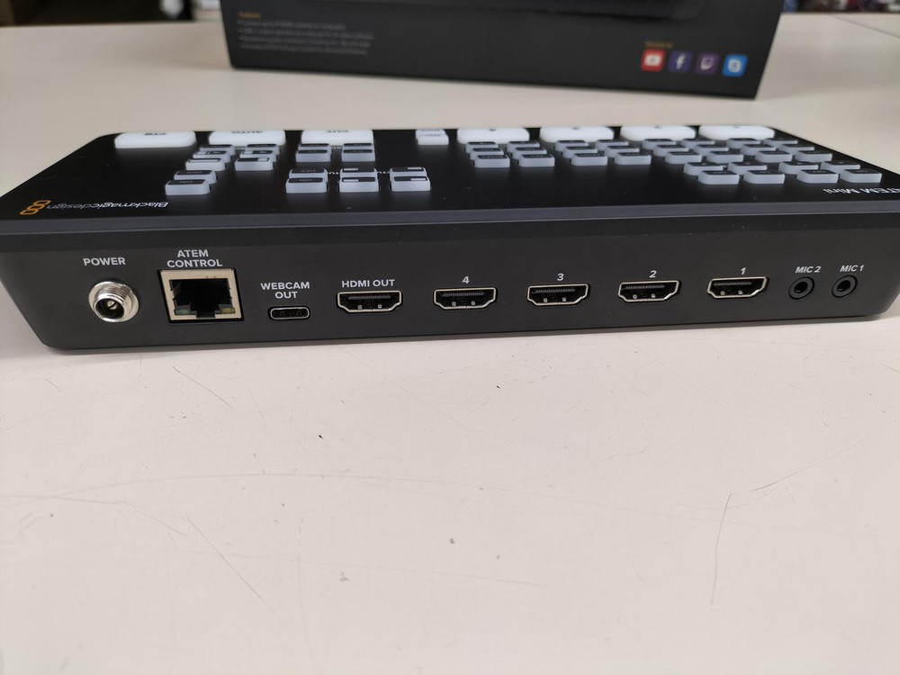 Blackmagic ATEM Mini HDMI Live Stream Switcher Tested Working Used