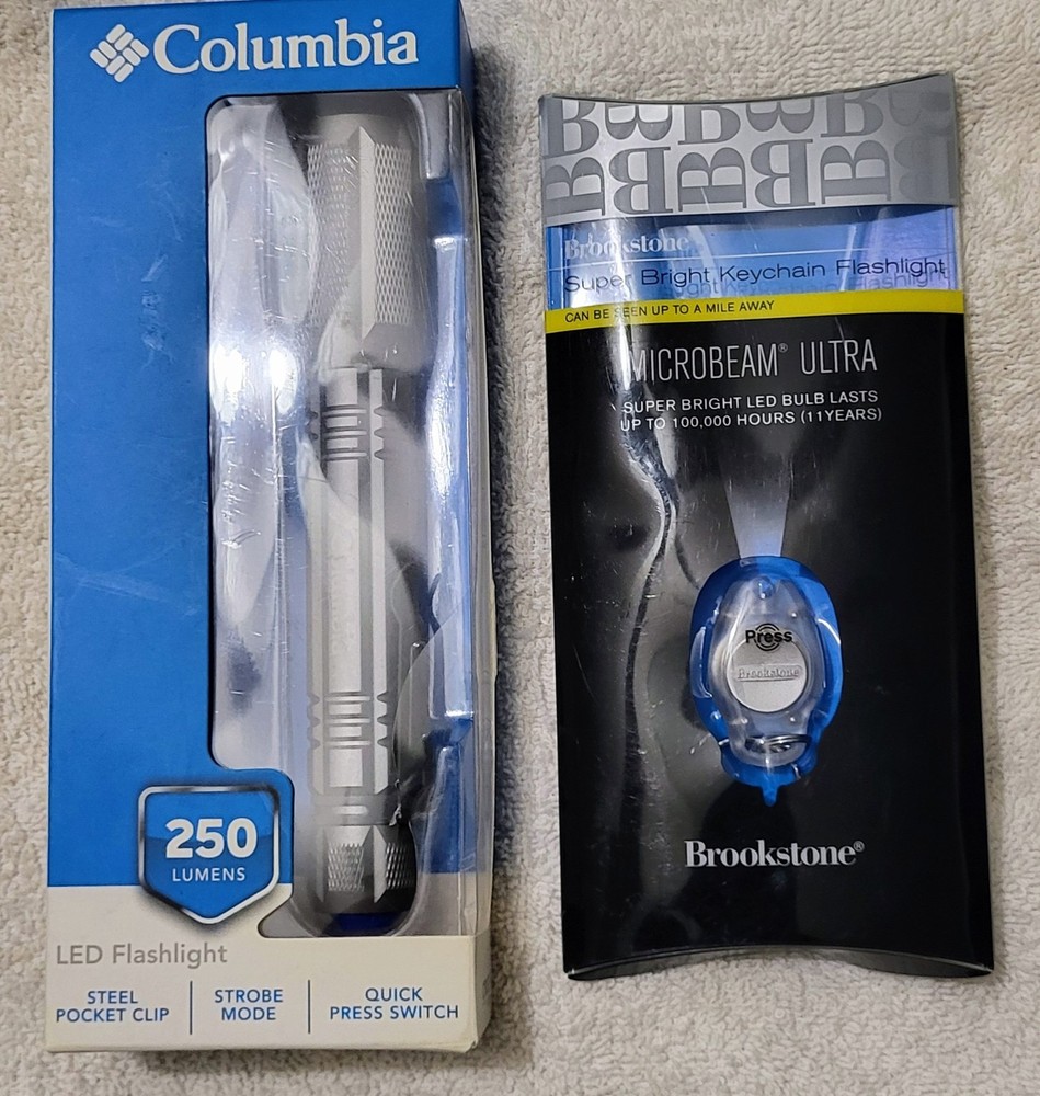 Columbia & Brookstone, 2- Flashlights,