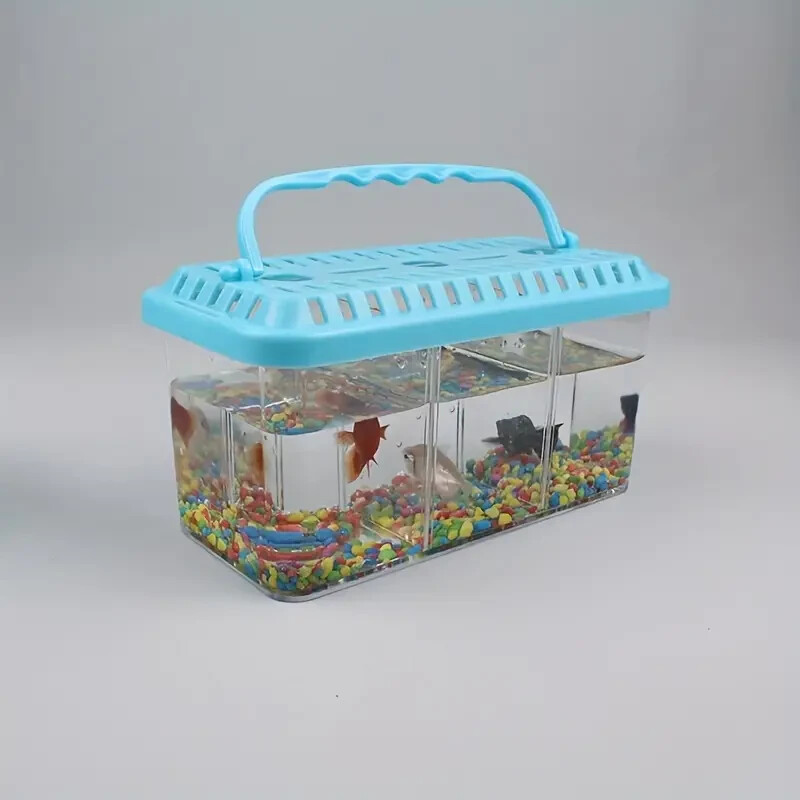 Dual-layer Isolation betta Fish tankl,Three Compartments For Betta Fish