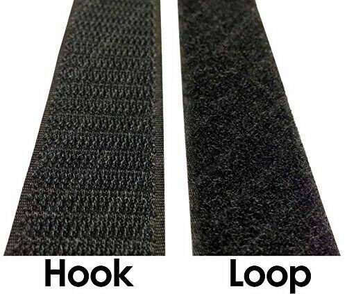 Velcro® Brand 2" Inch Wide Black Hook and Loop Set - SEW-ON TYPE - 2 YARDS