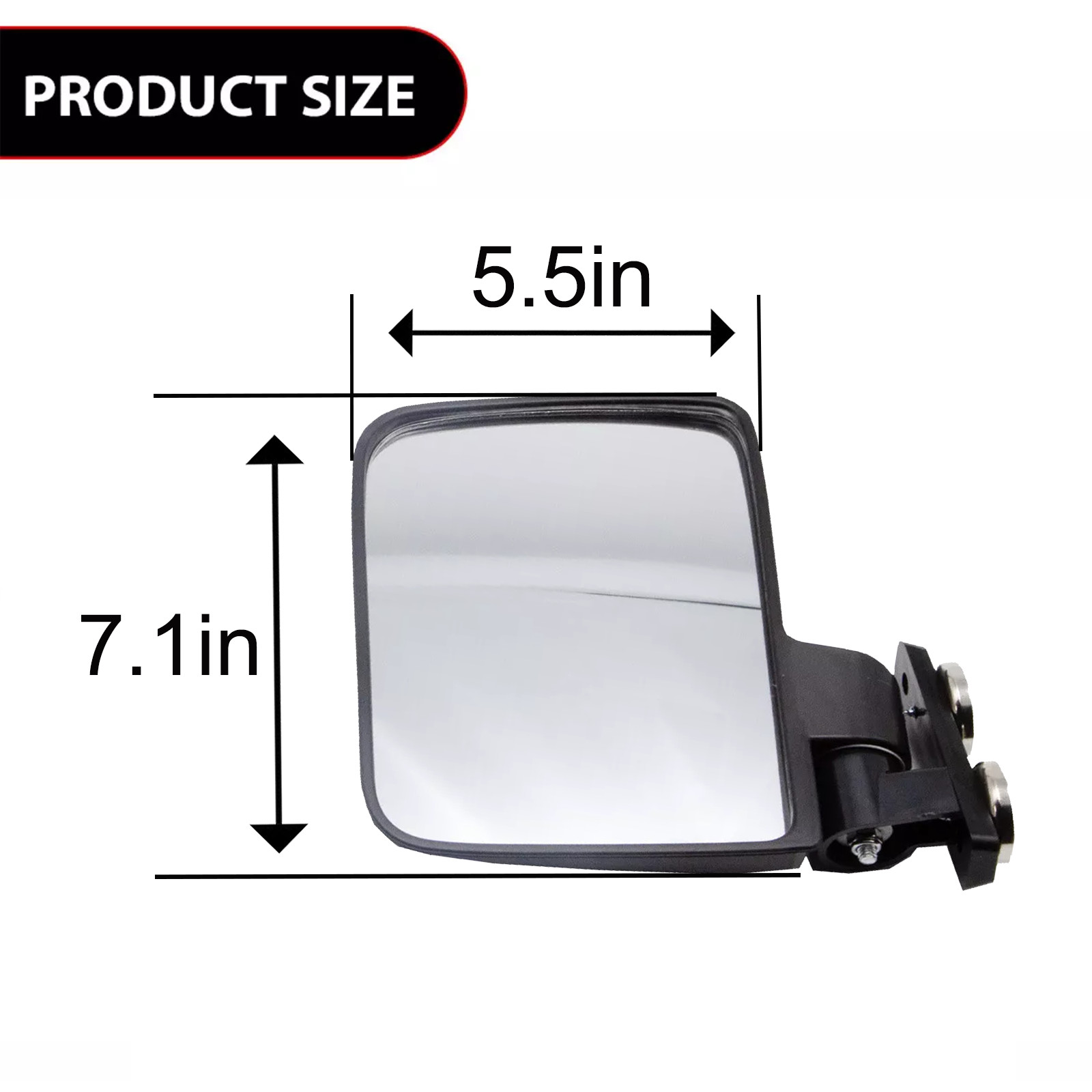 Fit For Kubota John Deere 220lb Rated Magnet Tractor Side Mirror LH & RH Pair