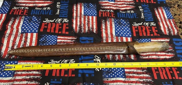 Vintage fixed blade knife (brisket slicer?) 18" oal with 13" blade