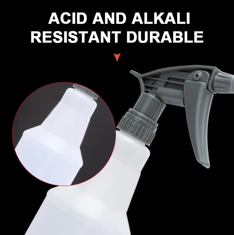 800ML Refillable Spray Bottle Adjustable Nozzle PE Plastic for Garden Car