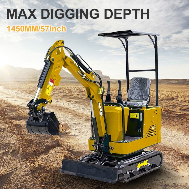 Mini Excavator 1 Ton 13.5hp Mini Track Digger Gas EPA Engine