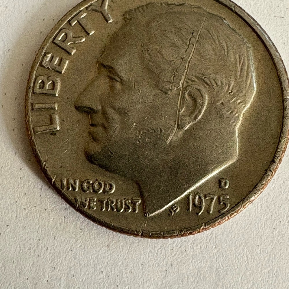 1975 d roosevelt dime with errors rare hard to find!!