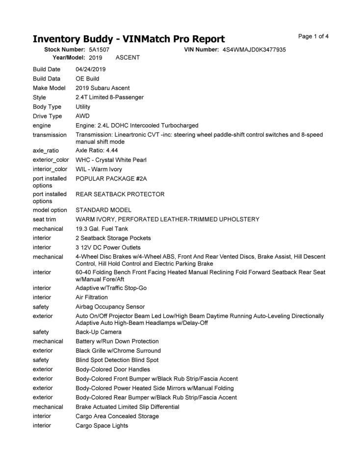 Camera/Projector Camera Eye Sight Windshield Mounted Fits 19 ASCENT 201999