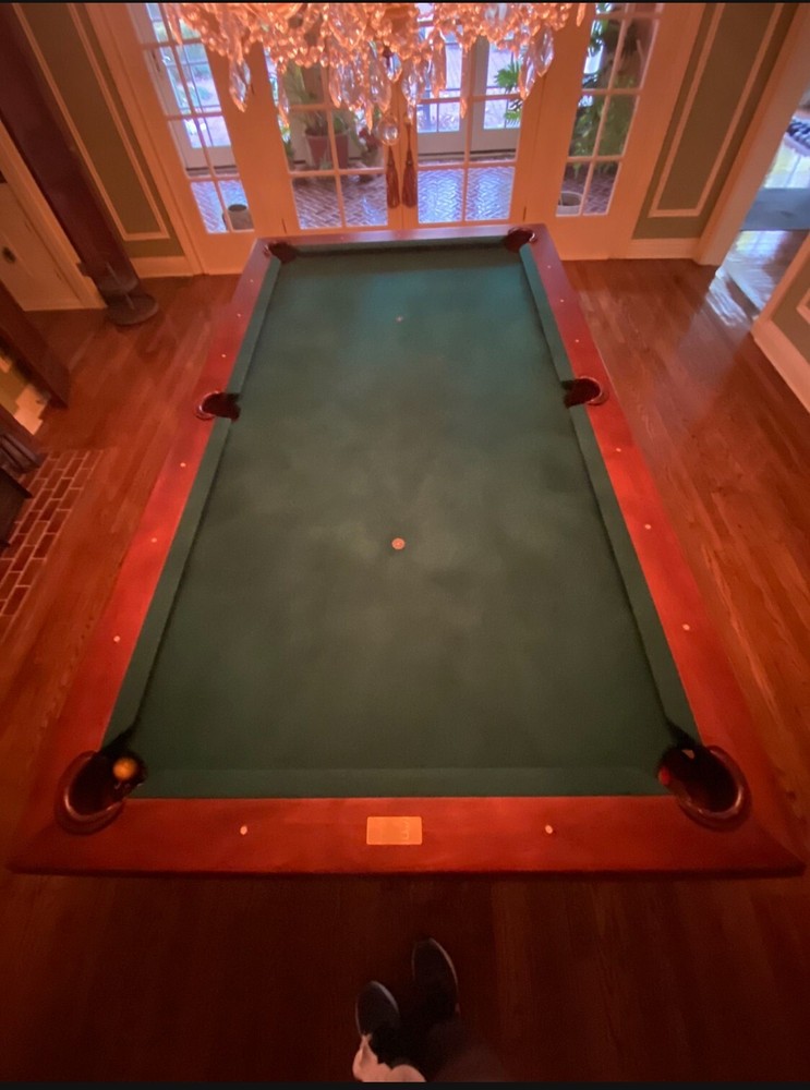 Elegant 8-foot maple pool table that transforms into a dining table. Barely used