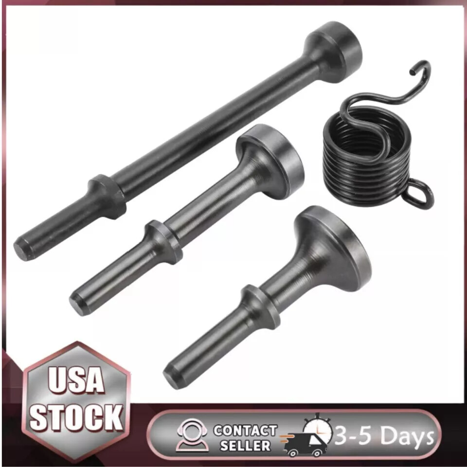 4Pack Smoothing Pneumatic Air Hammer Bits Air Chisel Bits Tool Set with Spring