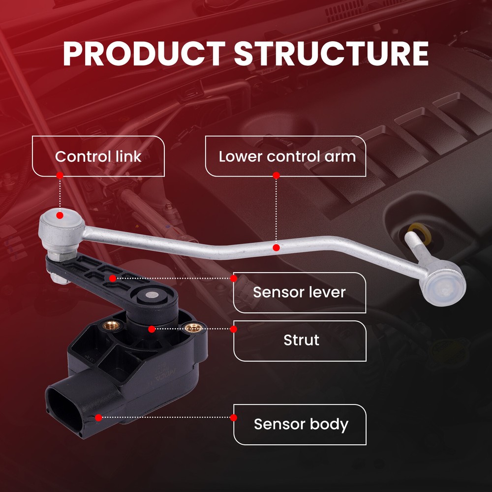 Front Left Ride Height Level Sensor for Audi A8 Quattro S8 Bentley Continental