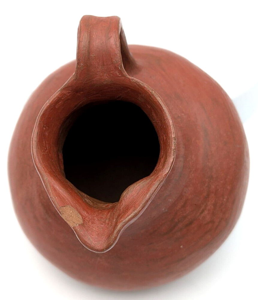 Hand Crafted Clay Art Pottery Pitcher Signed