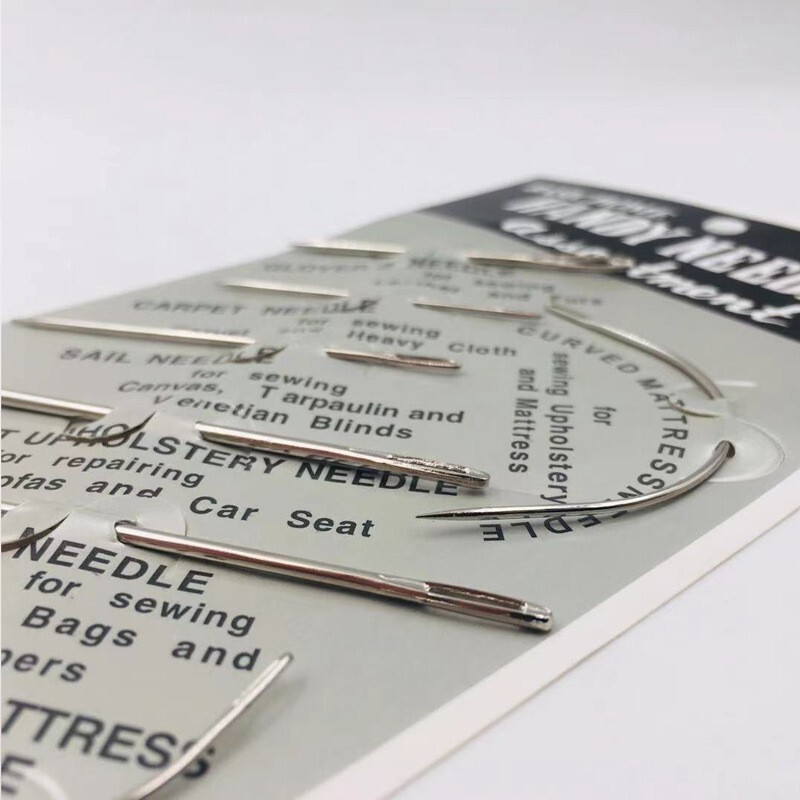 7PCs Repair Sewing Needles Kit Upholstery Carpets Canvas Leather Curved USSeller